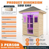 The Zurich 3-Person Low EMF Spruce Wood Outdoor Infrared Sauna with Bluetooth Speakers and LED Lights