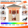 The Zurich 3-Person Low EMF Spruce Wood Outdoor Infrared Sauna with Bluetooth Speakers and LED Lights