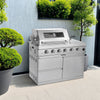Gas Grill Four Burners Stainless Steel Outdoor Kitchen Island