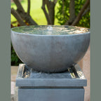 Zen Bowl Water Fountain, Outdoor Bird Feeder  2-sizes