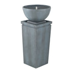 Zen Bowl Water Fountain, Outdoor Bird Feeder  2-sizes