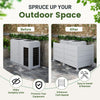 50" W x 49" H Outdoor Privacy Screen, Air Conditioner Fence, All-Weather Vinyl Privacy Fence Screens with Aluminum