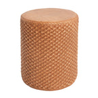 Evie Outdoor Patio Round MGO Side Table Brown