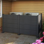 50" W x 49" H Outdoor Privacy Screen with Aluminum Posts