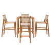 30.5 Inch Seat Height Outdoor Acacia Solid Wood Patio Furniture Set