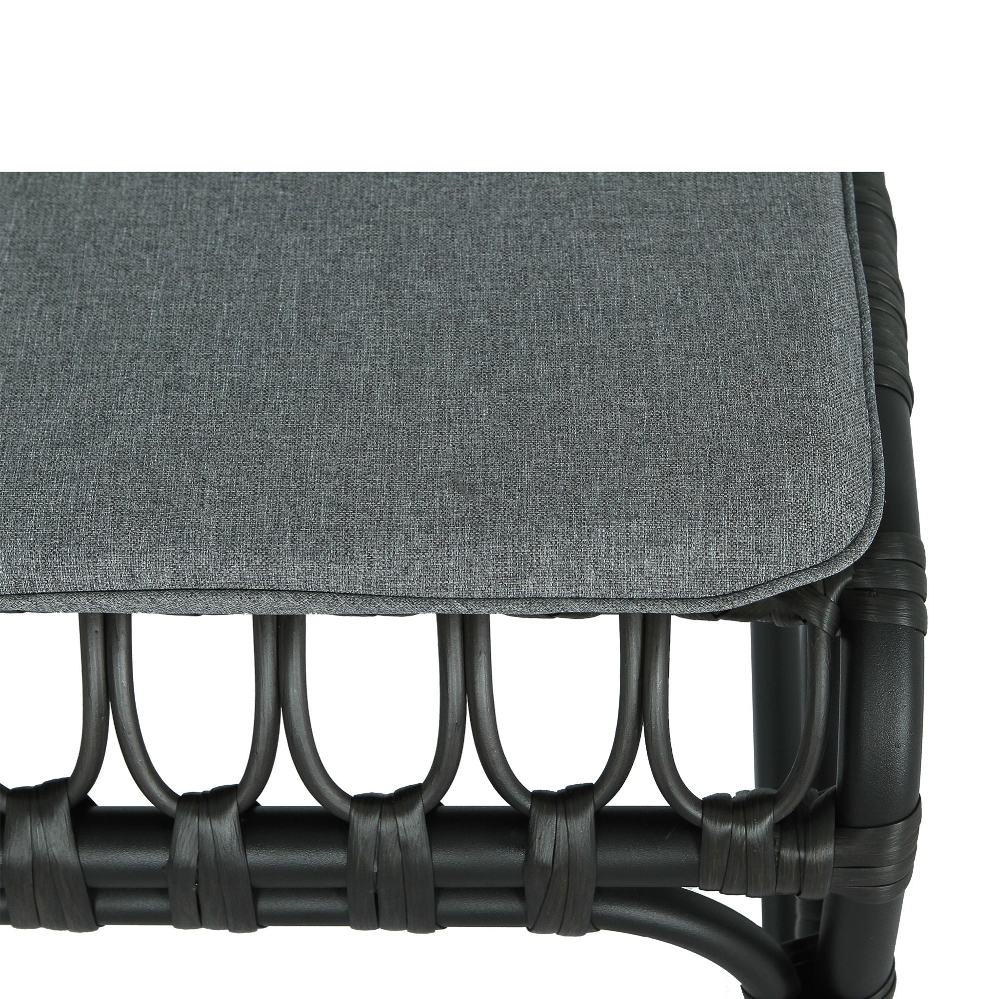 Outdoor Wicker Dining Chairs With Washable Cushions (Set of 2)