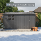 12 x 10 Ft Metal Garden Shed for Outdoor Storage