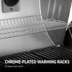 Char-Griller ® Dual-Function 2-Burner 24,000 BTU Propane Gas and Charcoal Combination Grill and Smoker with 870 Cooking Square Inches in Black, Model E5030