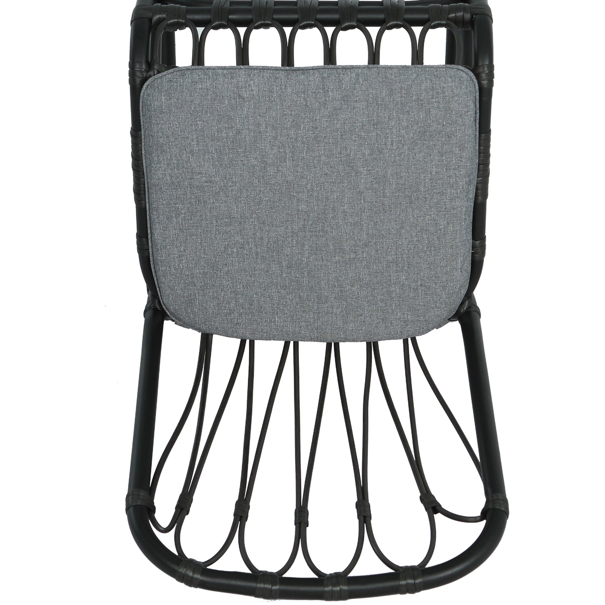Outdoor Wicker Dining Chairs With Washable Cushions (Set of 2)