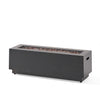 Modern Dark Grey 40' Outdoor Iron Propane Fire Pit
