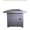 Outdoor Fire Table With Lid Fuel Versatility - Black