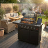 46-Inch 75300 BTU 6-Burners Deluxe Stainless Steel Gas Outdoor Barbecue Grill