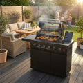 46-Inch 75300 BTU 6-Burners Deluxe Stainless Steel Gas Outdoor Barbecue Grill