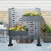 Air Conditioner Fence For Outdoor Units, Metal Privacy Fence Cover, 3 Fence Panel