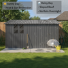 12 x 10 Ft Metal Garden Shed for Outdoor Storage