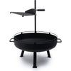 Cowboy Fire Pit 23-Inch - Open Fire Grill with Cooking Grate for Outdoor Cooking - Heavy Duty Open Grill