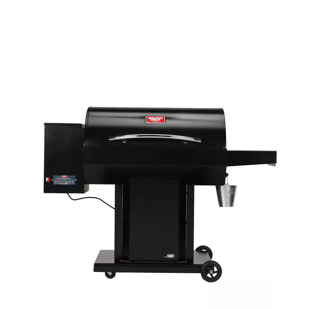USSC Grills - The Irondale USG890 Wood Pellet Grill and Smoker in Black