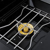 104" 4-Burner 72,000 BTU Black Outdoor Kitchen Bar Barbecue Island Grill