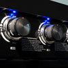 104" 4-Burner 72,000 BTU Black Outdoor Kitchen Bar Barbecue Island Grill