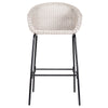 Ladd Outdoor Metal Wicker Barstool Set of 2 - Light Gray