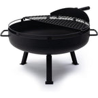 Cowboy Fire Pit 23-Inch - Open Fire Grill with Cooking Grate for Outdoor Cooking - Heavy Duty Open Grill