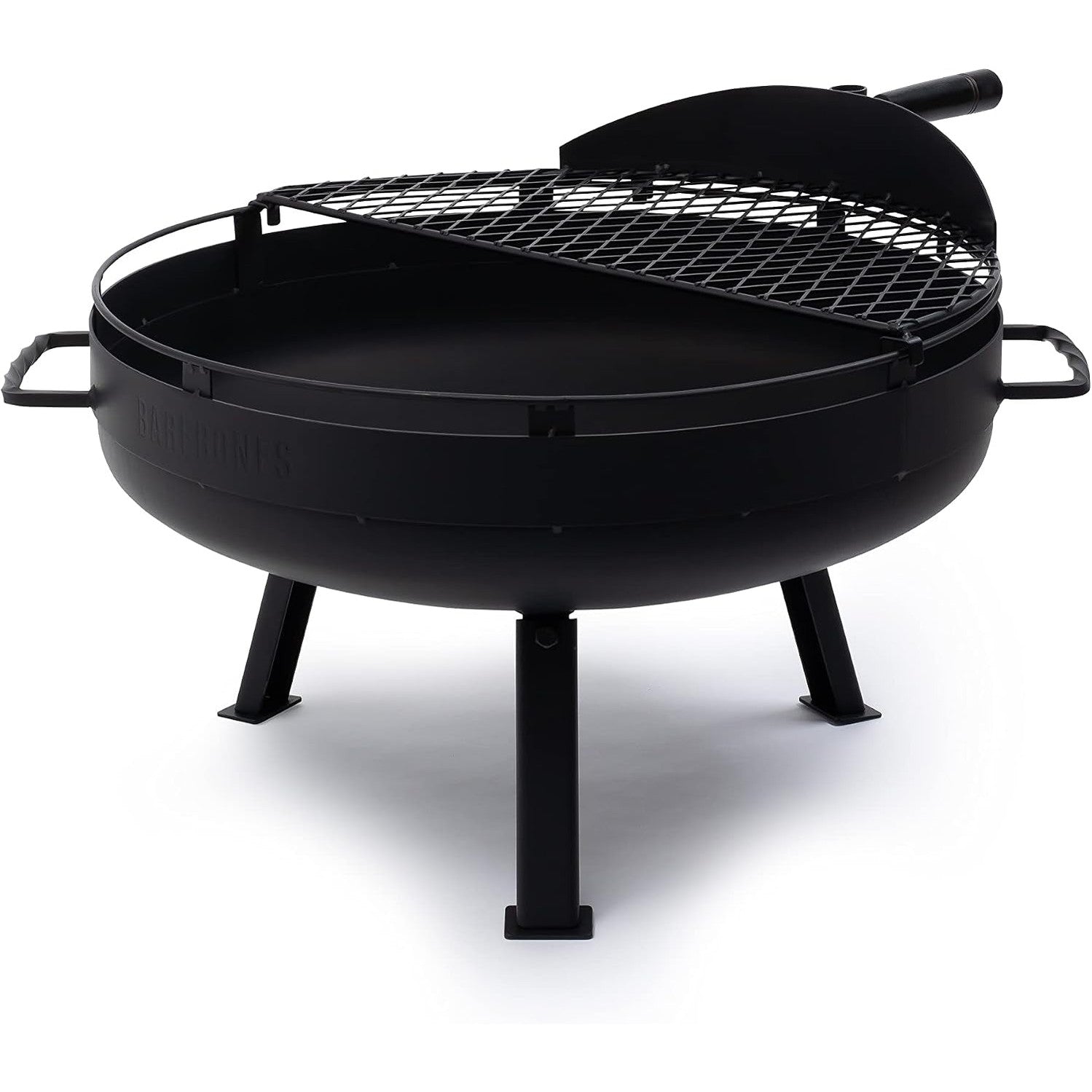 Cowboy Fire Pit 23-Inch - Open Fire Grill with Cooking Grate for Outdoor Cooking - Heavy Duty Open Grill