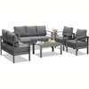 Modern Aluminum Outdoor Patio Furniture Set with Cushions