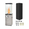 41K BTU Outdoor Propane Gas Patio Heater W/ Lockable Wheels