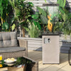 41K BTU Outdoor Propane Gas Patio Heater W/ Lockable Wheels