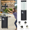 41K BTU Outdoor Propane Gas Patio Heater W/ Lockable Wheels
