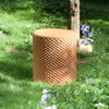 Evie Outdoor Patio Round MGO Side Table Brown