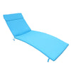 Salem Outdoor Chaise Lounge Cushion 2PCS Blue Fabric