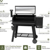 Oakford 930 Wood Pellet Grill with 930 SQ in Cooking Area, Steel Wire Grates, I-Site View Indicator, Heavy Duty Pellet Smoker Grill with Bluetooth Connectivity - 910-0509