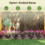 45 Inch Wooden Raised Garden Bed with Lattice Trellis