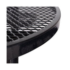 Large 46-Inch Heavy-Duty Round Outdoor Steel Picnic Table With Umbrella Hole
