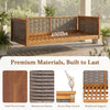 Outdoor Classic Solid Wood Twin Size Swing Bed