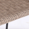 Ladd Outdoor Metal Wicker Barstool Set of 2