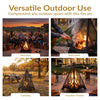 Sunnydaze Majestic Pyramid Steel Mesh Wood Burning Fire Bowl Pit
