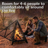 Sunnydaze Majestic Pyramid Steel Mesh Wood Burning Fire Bowl Pit