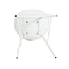 Modern Gable Outdoor Barstool Set of 2 in White