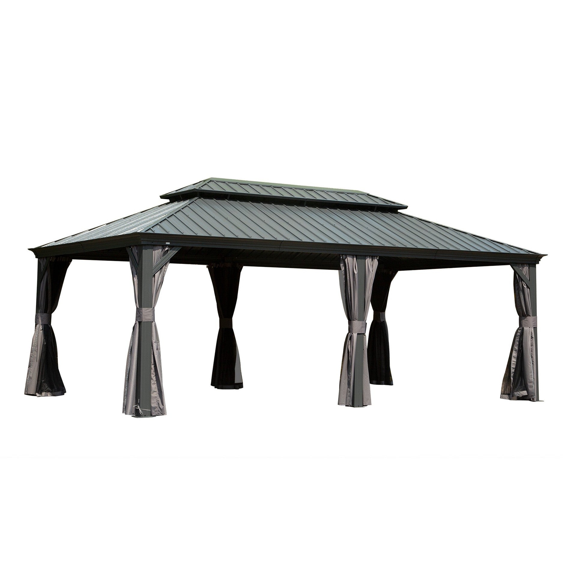 14' x 20' Hardtop Gazebo Outdoor Metal Gazebo Canopy