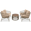 Bohemia-Inspired 4-Person Outdoor Seating Group With Removable Cushions