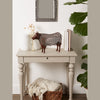 CHICKEN WIRE COW SCULPTURE