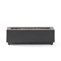 Modern Dark Grey 40' Outdoor Iron Propane Fire Pit