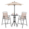 4 Pieces Outdoor Bistro Set with Umbrella