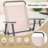 4 Pieces Outdoor Bistro Set with Umbrella