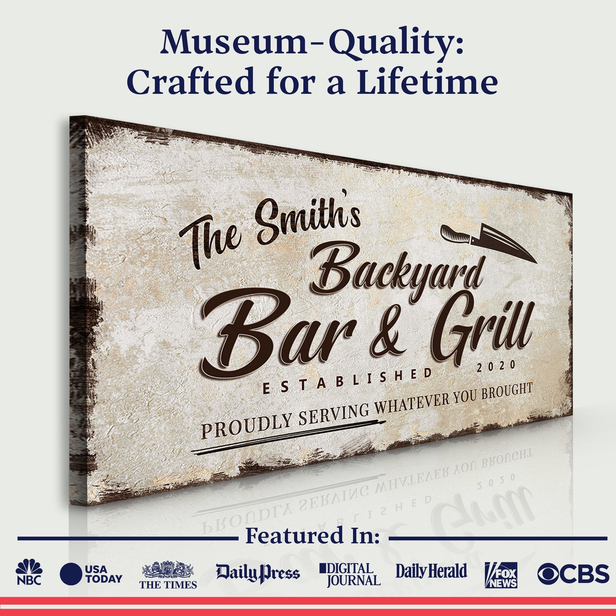 Backyard Bar & Grill Sign XVI