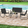 4 PCS Patio Furniture Set - Outdoor Rocker Chairs
