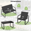 4 PCS Patio Furniture Set - Outdoor Rocker Chairs