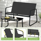 4 PCS Patio Furniture Set - Outdoor Rocker Chairs
